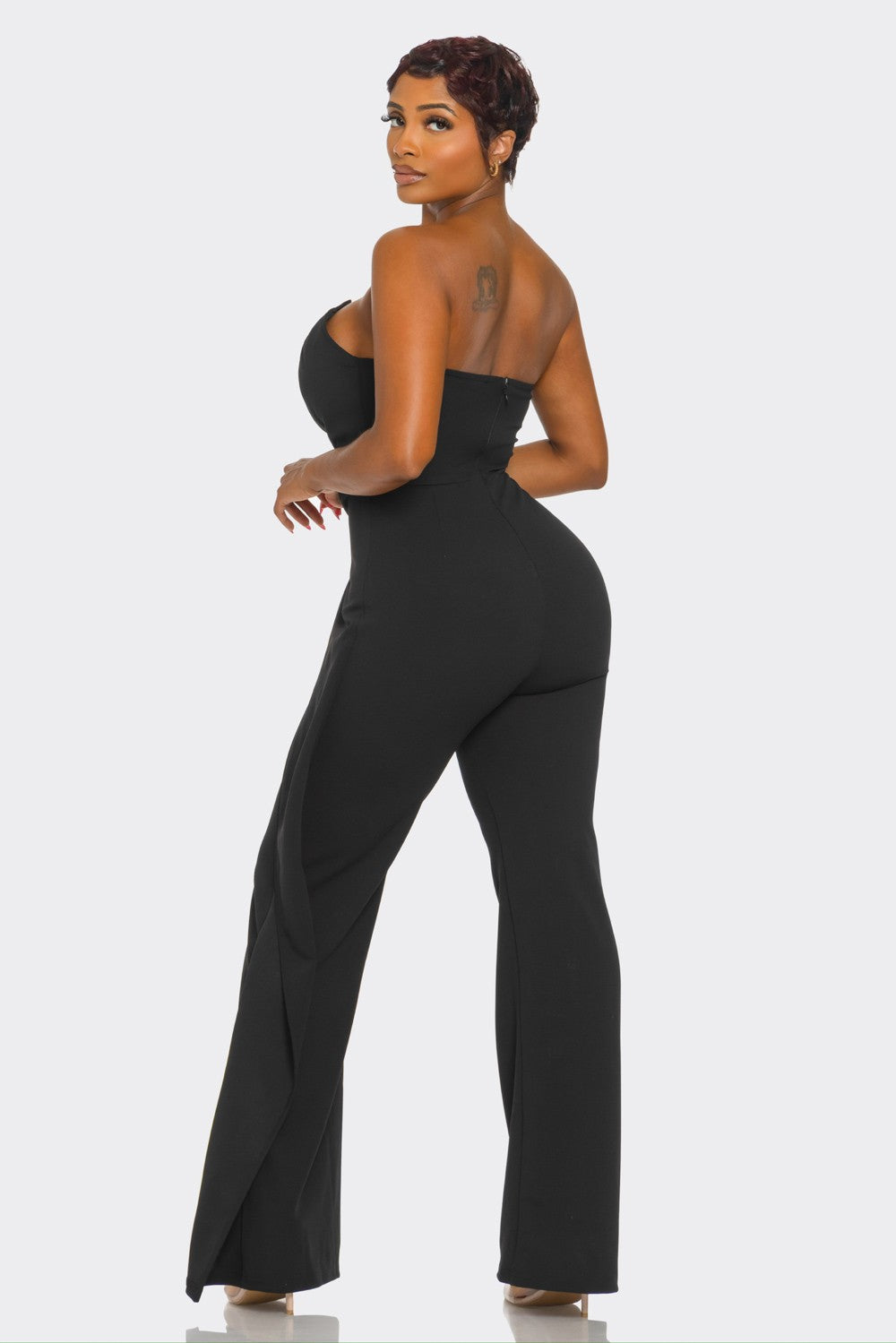 The "D" is for Diva - Double Buckled Rhinestone Jumpsuit